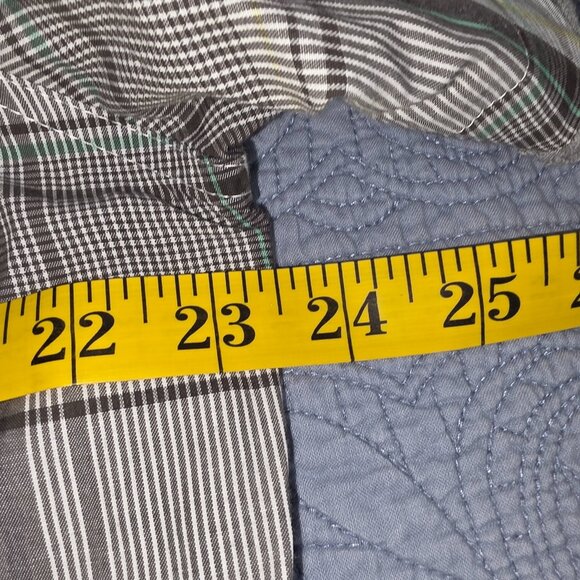 BOSSINI CONTEMPORARY FIT MENS XL GRAY, GREEN AND WHITE PLAID SHORT SLEEVE SHIRT - Picture 9 of 11